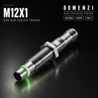 Capteur de proximité inductif haute pression Domenzi M12x1 500 bars NPN PNP en option pour la détection de course de vérin hydraulique