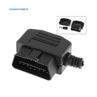 Universal OBD2 16-poliger quadratischer L-Typ-Auto anschluss OBDII-Adapterst ecker mit Schrauben