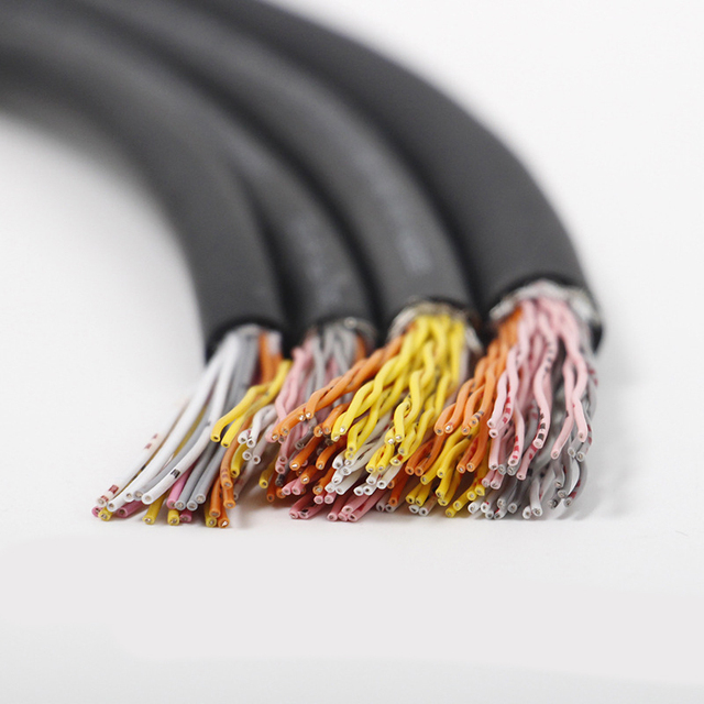 UL20276 28AWG Multi-pair Shielded Twisted Pair (STP) Cable, 100-core IO Control Cable, Industrial PLC Communication Cable
