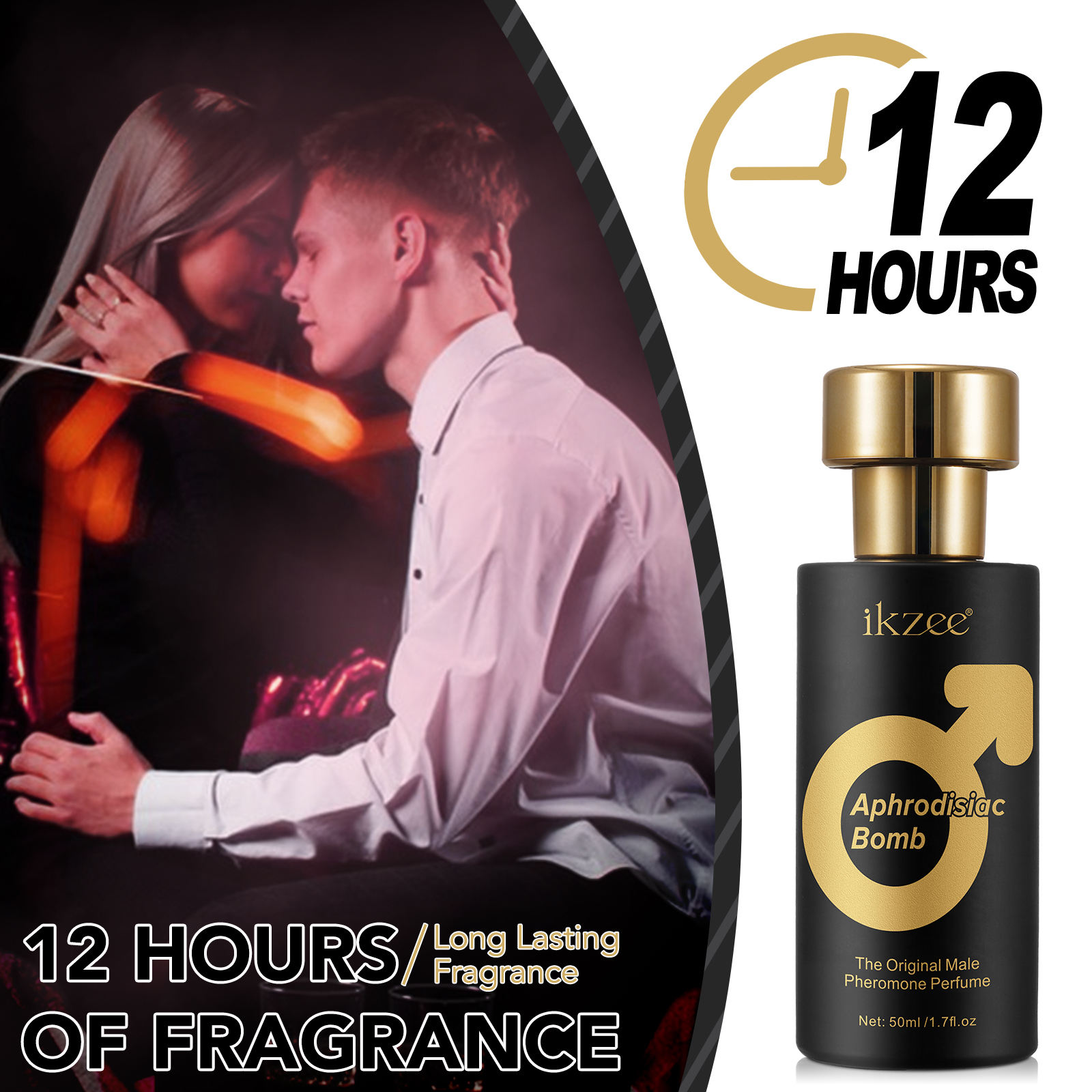 IKZEE Pheromone Perfume Oil - Attract Women with Confidence