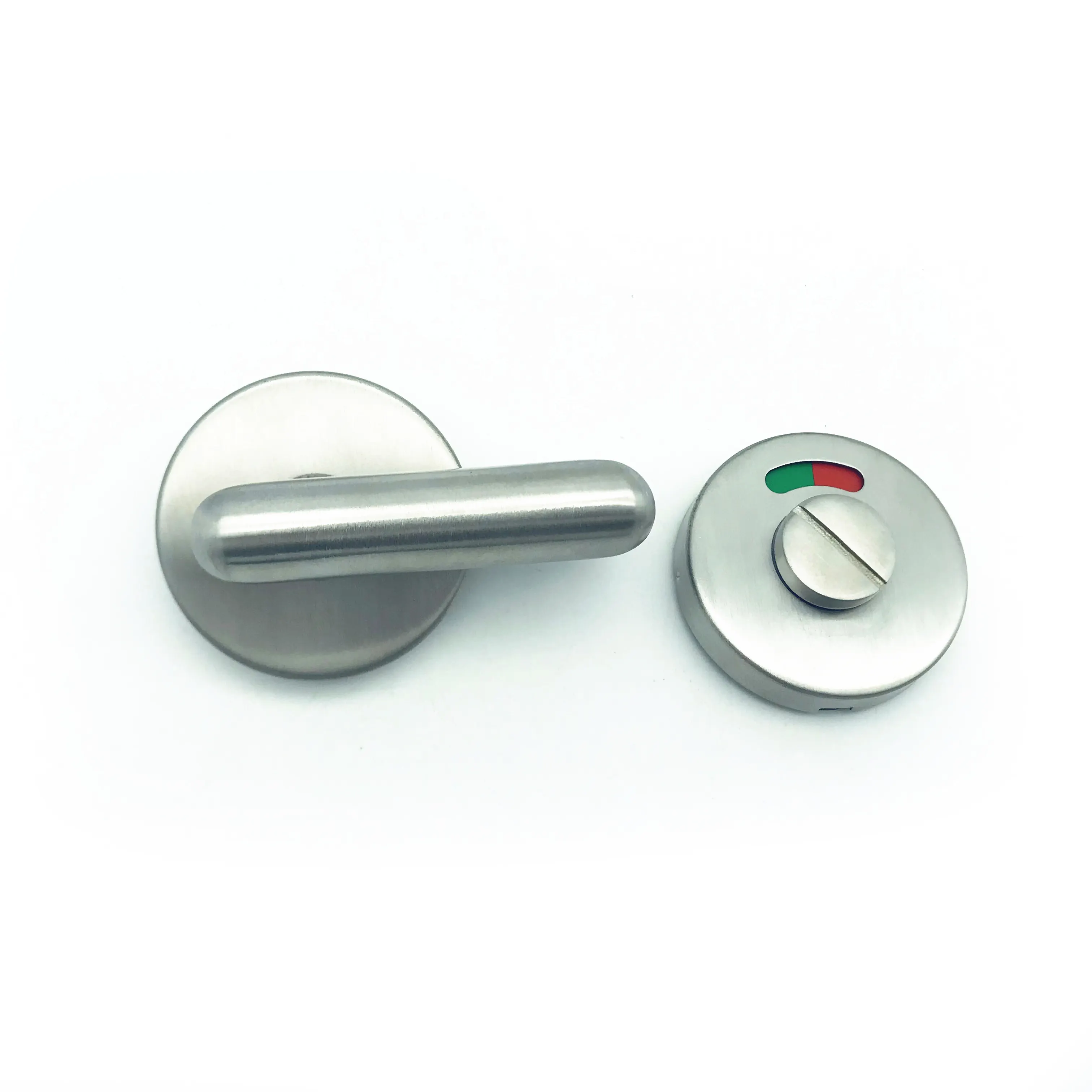 Accessori per pareti divisorie per porte in vetro serratura per porte della toilette con indicatore in lega di zinco in metallo di plastica