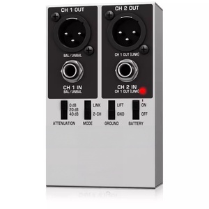 Boîtier DI actif Behringer <span class=keywords><strong>DI100</strong></span> DI20 DI800 pour guitare électrique - Product Image 2