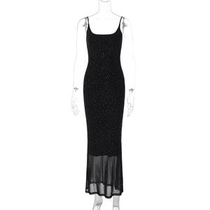 Lyegns 2024 femmes élégantes robes de soirée style Y2K avec paillettes diamants longue <span class=keywords><strong>tenue</strong></span> décontractée pour l'été éco-friendly-Vente en gros - Product Image 5