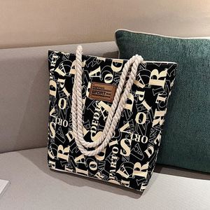 Sac fourre-tout en toile grande capacité pour femme I-0666, motif bonbons tendance, chaînes, bandoulière simple - Utilisation printemps/été/automne/hiver - Product Image 2