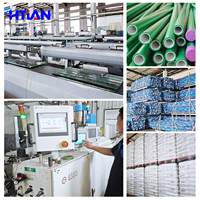 Tuyau PPR HTIAN PN20 SDR6 de couleur verte pour l'alimentation en eau chaude et froide, DIN 8077, système de plomberie pour bâtiments résidentiels, fabricant OEM