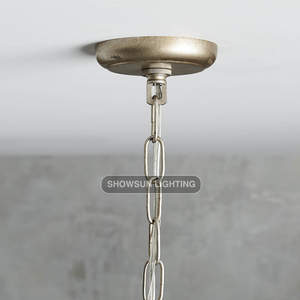 Lustres modernes de luxe Capiz Shell Grandes lampes suspendues pour salon, salle <span class=keywords><strong>à</strong></span> manger, chambre <span class=keywords><strong>à</strong></span> coucher Design simple avec culot d'ampoule E12 - Product Image 2