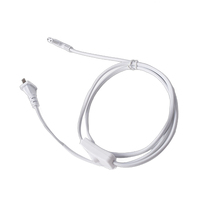 CCC-Zertifizierter Chinesischer 2-Poliger Flachstecker Rechtwinklig IEC C8 Figur 8 Gummi IP55 Stromkabel 2*0,75mm für TV Monitor Lautsprecher