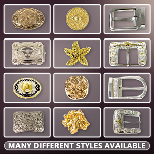 Hebilla occidental de plata antigua Rodeo estilo vaquero accesorio de cinturón Conchos accesorios hebilla de cinturón para cuero 7 días Envío rápido - Product Image 4