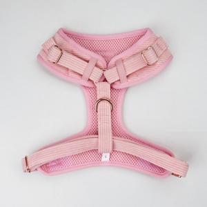 ชุดสายจูงสุนัขผ้าลูกฟูก4ชิ้นปลอกคอเสื้อกั๊กป้องกันการหนีหนีฤดูหนาวฤดูใบไม้ร่วง - Product Image 6