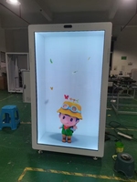 Vitrine transparente Holobox de Holobox de vitrine d'écran tactile holographique vidéo interactive pour le fournisseur d'OEM d'éducation d'intérieur