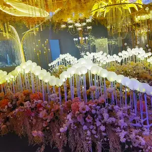 Großhandel Hochzeit Requisiten Road Guide Licht Bühne Ball Bubble Led Lichter für Party zubehör