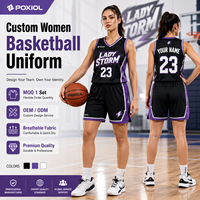 Conjunto de Uniforme de Baloncesto Personalizado para Mujer, Camiseta y Pantalones Cortos con Nombre, Número y Logotipo para Equipos Femeninos, Escuelas, Clubes, Ropa Deportiva OEM ODM