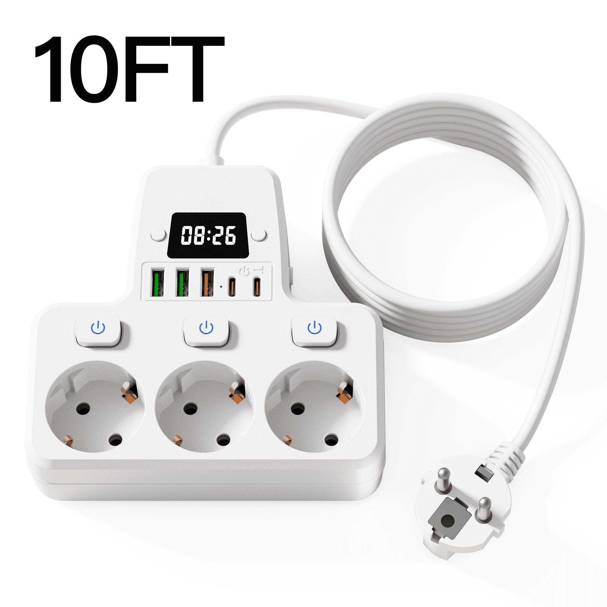 Negro/Blanco 10 pies