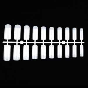 Outil adhésif réutilisable en silicone pour la pose d'ongles en amande, guide d'extension française, pour manucure en salon et système de construction d'ongles - Product Image 4