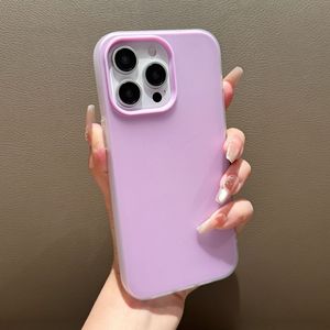 Suitable for iPhone 17 case, new 2-in-1 jelly with large holes <b>phone</b> cover, 16PRO solid color shockproof case - Product Image 3