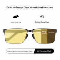 Nouvelles lunettes de soleil de conduite pour hommes, protection UV, matériau PC, lunettes de pêche de qualité supérieure, adaptées pour une utilisation en hiver/printemps, jour/nuit