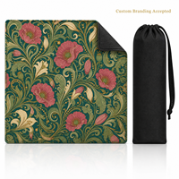 Tapis de Mahjong Floral Folklorique Sans Règles, 31,5x31,5 Pouces, Tapis de Mahjong, Tapis pour Tuiles de Mahjong, Tapis de Poker, Tapis de Jeu de Mahjong, Tapis pour Mahjong