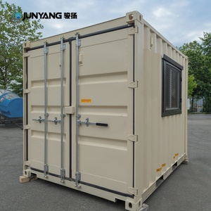 มีสินค้าในสต็อก ตู้คอนเทนเนอร์สำนักงานสำเร็จรูปขนาดเล็ก 10 ฟุต แบบเคลื่อนย้ายได้ ผลิตจากเหล็กคอร์เทน สำหรับขาย - Product Image 2