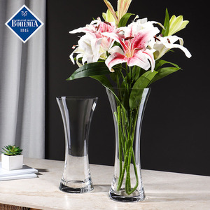 Bohemia Crystal Glass <b>Vase</b> Slim Waist Modern Design Home Decor Gift <b>Vase</b> - Product Image 4
