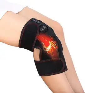 Groothandel Usb Opladen Elektrische Verwarming Knie Massager 3 Versnelling Aanpassing Verwarmde Knie Pads