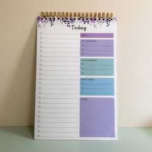 Agenda/Diario Personalizada con Espiral Dorada, Tapa de Tela, Papel B5, Sin Fecha, Planificador Diario, Semanal y Mensual, Cuadernos de Regalo, Producto Impreso - Product Image 5