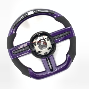 Volant en fibre de <span class=keywords><strong>carbone</strong></span> de qualité supérieure pour Ford Mustang GT 2005 2006 2007 2008 2009 - Product Image 2