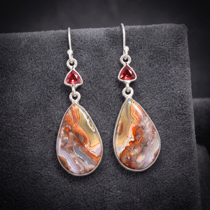 Latest 925 Sterling <b>Silver</b> Mexican Laguna Lace Handmade Drop <b>Earrings</b> for Wedding Party & Gift - Product Image 3