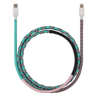 Kabel Data kepang PD 2023 baru 20W cocok untuk iPhones16 kabel pengisian daya C Ke L Universal