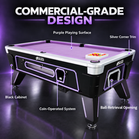Table de billard à monnayeur 7ft 8ft, style américain et britannique, pour billard 8 et 9 boules, avec plateau en ardoise, personnalisable, usage commercial