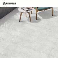 Carreaux de porcelaine imitation pierre calcaire veinée moderne, antidérapants, antibactériens, 600x600/600x1200mm, pour sols et murs extérieurs