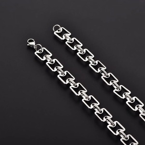 Pulsera de Tobillo Creativa de 11 mm, de Acero Inoxidable, para Hombre, Color Plateado, Cadena de Alta Calidad, Joyería al por Mayor - Product Image 5