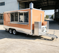 Remorque alimentaire en aluminium personnalisable à double essieu tandem, résistante à la rouille, compartiments isolés intégrés, montage et nettoyage faciles