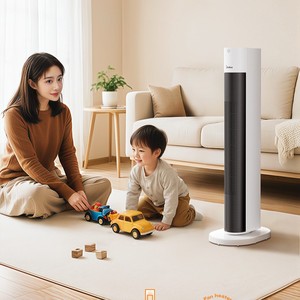 Calentador Eléctrico Vertical Midea, Área de Calefacción de 20 m², Calentamiento Rápido, Calentador de Torre Blanco para Uso en el Hogar y Dormitorios - Product Image 6