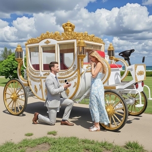 Calèche royale électrique de qualité supérieure, calèche royale classique en platine, calèche électrique Cendrillon à <span class=keywords><strong>vendre</strong></span> - Product Image 1