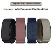 Bracelet en nylon à fermeture auto-agrippante pour bracelet intelligent Garmin CIRQA (sans écran), bracelet de sport réglable en velcro de remplacement
