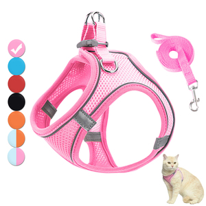 Ensemble Harnais et Laisse Réfléchissant et Respirant pour Chien A0500 – Harnais Confortable et Ajustable pour Chiot, Idéal pour les Voyages en Extérieur et les Fournitures pour Animaux de Compagnie - Product Image 2