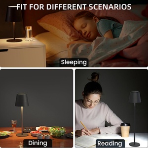 Lampe de table LED moderne de style nordique, lampe de table rechargeable, lampe de nuit intérieure/extérieure, lampes de table - Product Image 5