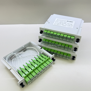 กล่องสายเคเบิลใยแก้วนำแสงแบบ Single-Mode G.657A1 ของโรงงานจีน 1x8 SC/UPC SC/APC กล่องแยกสัญญาณ PLC สำหรับโทรคมนาคม 1 เข้า 8 ออก - Product Image 2