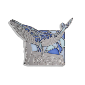 Imán de nevera con tarjeta de recuerdo turístico de ballena azul, personalizado de fábrica, precio económico. - Product Image 4