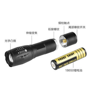 Linterna Strong Wolf Zoom L2 de aleación de aluminio, luz blanca Led, antorcha portátil de alta intensidad para exteriores con función de carga - Product Image 5