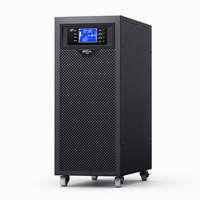 UPS Online 10KVA 10KW 220V Gelombang Sinus Murni Kontrol Mikroprosesor Layar LCD Pintar RS232 USB SNMP Kabinet Tower