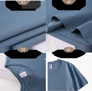 เสื้อยืดคอกลมแขนสั้นสีพื้น 210 กรัม พิมพ์โลโก้ตามสั่ง ขายส่ง เสื้อยืดผ้าฝ้าย 100% สไตล์ลำลองสำหรับวัยรุ่น - Product Image 3
