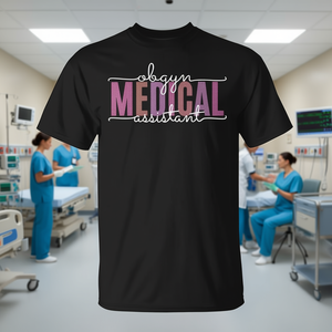 Camiseta de Asistente Médico, Enfermera de Obstetricia y Ginecología para Personal y Pacientes, Ropa Promocional de Primera Calidad - Product Image 3