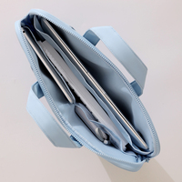 Housse pour ordinateur portable décontractée en polyester de 16 pouces, sac souple en tissu, pochette de transport portable pour voyage