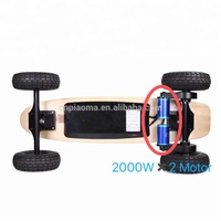 Planche à roulettes électrique haute puissance 4000W, double moteur télécommandé transport à l'école/voyage