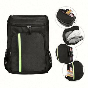 Wholesale Waterproof Picnic Reusable Large Capacity Black Insulated Lunch <b>Backpack</b> Basket with Custom Logo Printed - Product Image 5