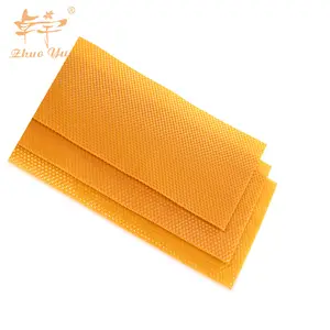 Bee keeping hive accessories factory supplies honey beeswax and bee wax foundation sheet for sale