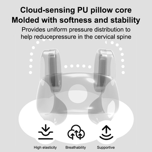 Triple Three Dimensional Support Neck Pillow Enhance Blood Flow to and Shoulder Areas for Reducing Headaches Migraines ST-370 Tr - Product Image 2