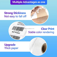Papier autocollant pour étiquettes de fabrication 50*30mm, papier thermique pour étiquettes de prix et de marquage