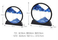 3D 7 pouces sable mobile image liquide mouvement créatif led sables mouvants veilleuse sable mouvant art maison bureau travail décor